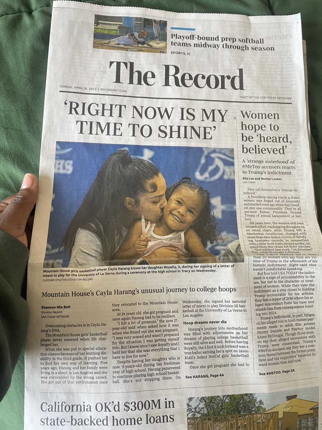 Newspaper cover